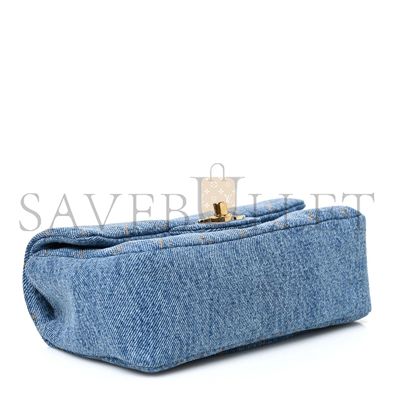 CHANEL DENIM MINI SOUPLISSIMO FLAP BLUE AS6627 (20*12*7cm)